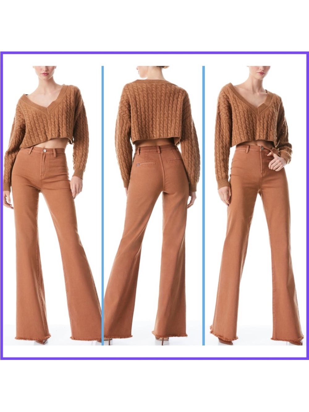 Alice + Olivia Pink Jeans with Branded Lining